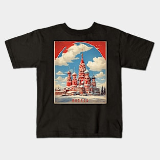 Nizhegorodskaya Yarmarka Russia Vintage Tourism Poster Kids T-Shirt